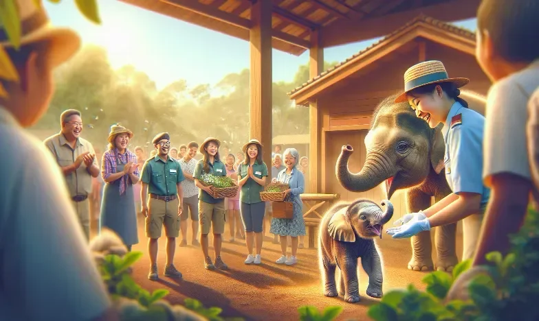 Київський Зоопарк Святкує Народження Дорогоцінного Малюка Слона Після Довгої Ночі Очікування